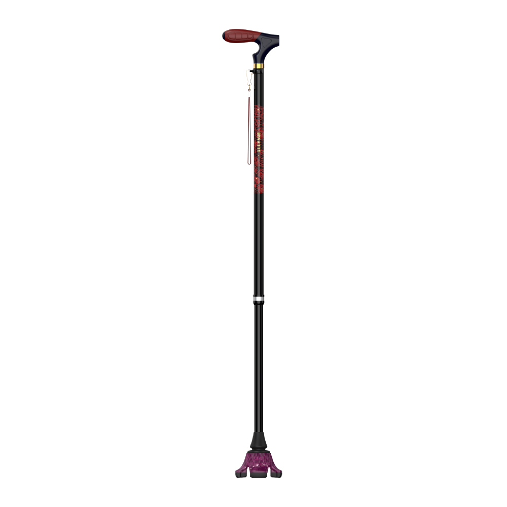 장수지팡이 명품지팡이 환자용지팡이 복지용구 의료용 네발 노인 지팡이 비나띠 스탠드 BS 레드와인, 1개, 와인 66,000원