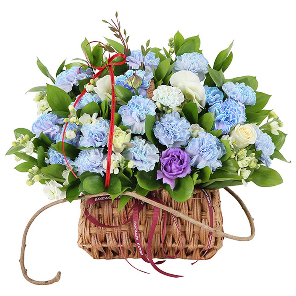 99플라워 (당일수령) 푸른밤 이 고백 [ST-A2070] - 전국꽃배달서비스 이벤트 기념일 생일 생화 꽃선물 당일배송 꽃바구니, 1개, A2070 97,000원