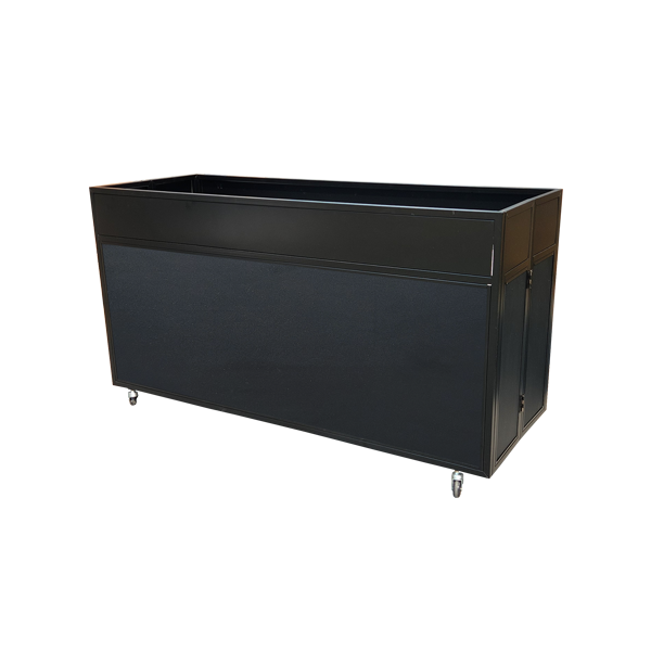 [매대인]블라인드 블랙매대 접이식 이동식 백화점 매대 가판대 수납 상품 진열대 진열장 수납 평대 자체제작 330,000원