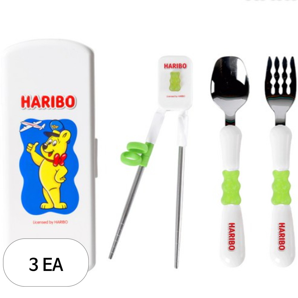 하리보 유아용 커틀러리 숟가락 + 포크 + 젓가락 + 케이스 세트 90,470원