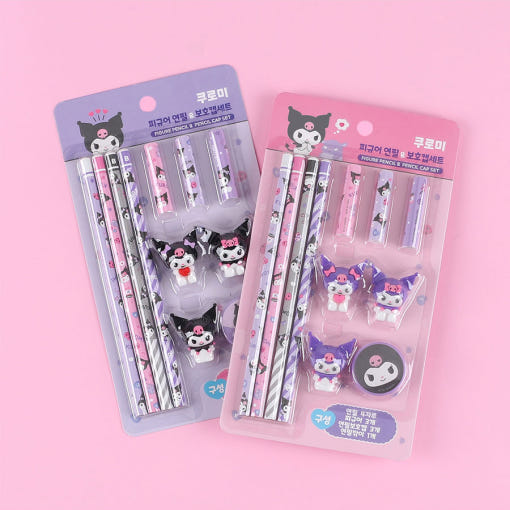 산리오 캐릭터 피규어 연필 보호캡 2개 쿠로미, 세트 7,900원