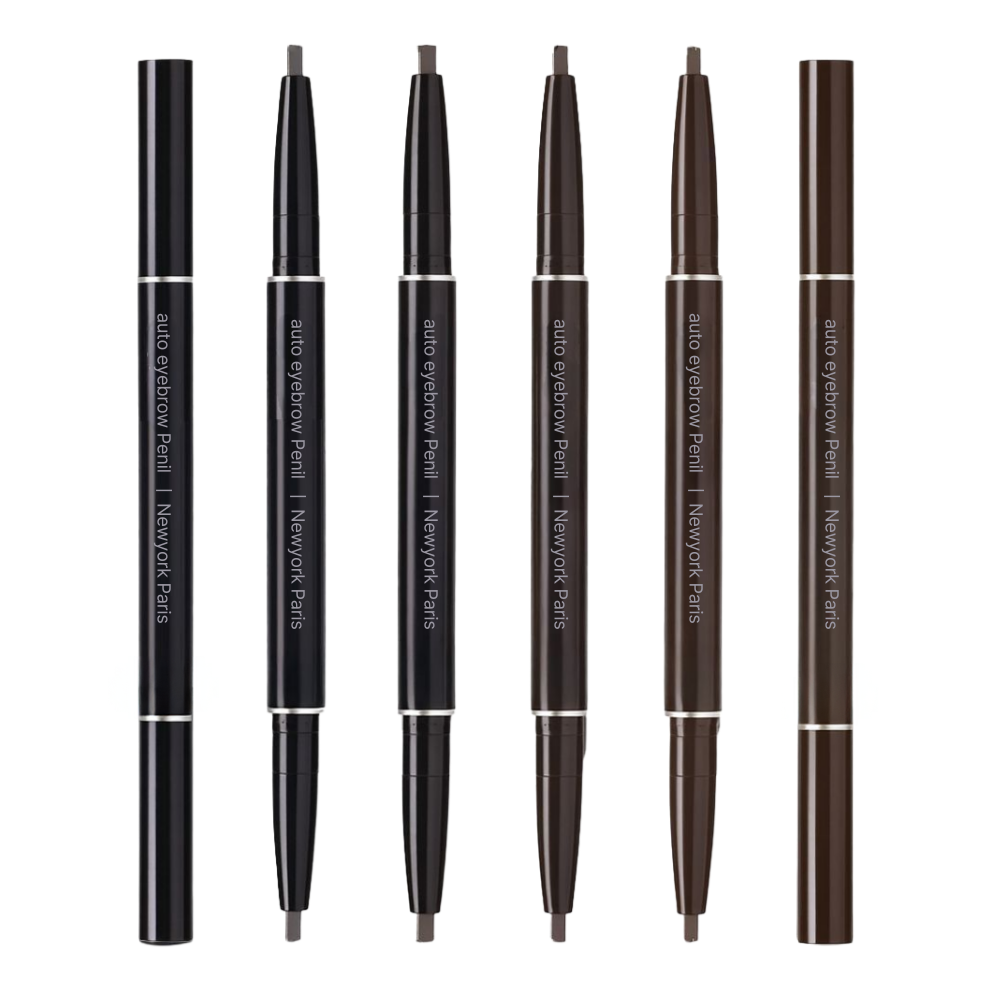 섬세하게 가늘게 눈썹처럼 그려지고 잘 안지워지는 듀얼 오토 아이브로우 눈썹 펜슬, 회갈색, 2개 8,990원