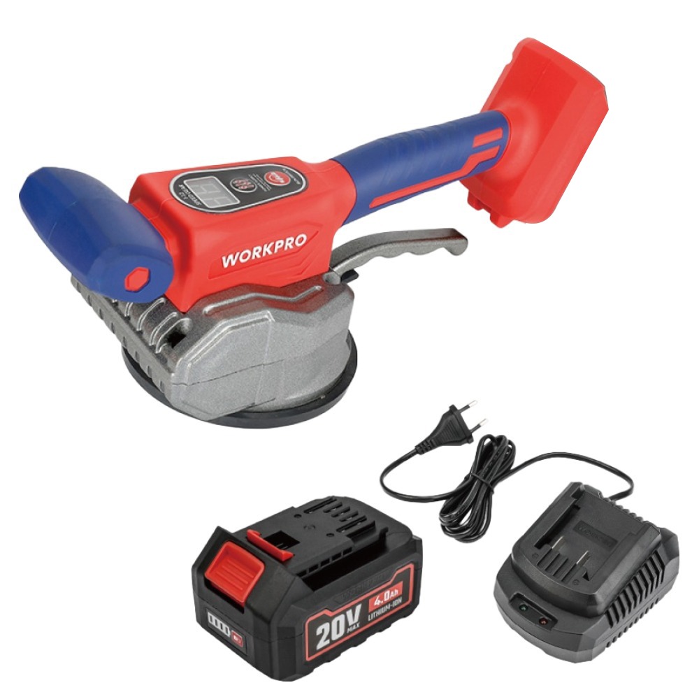 워크프로 20V 12단계조절 타일진동기 123mm + 배터리4A + 충전기 세트 WP397018K, 1세트 170,000원