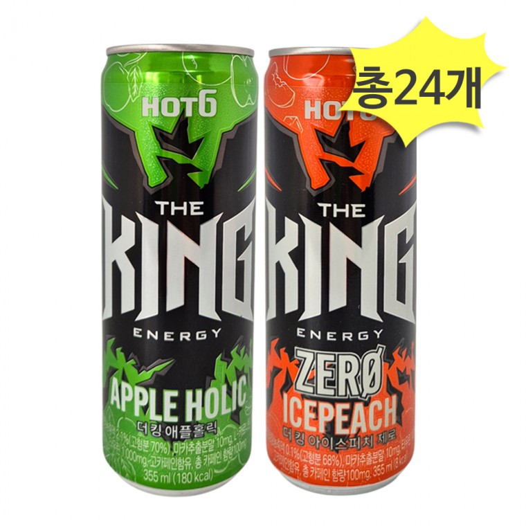 핫식스 더킹 애플홀릭 355 & 아이스피치 제로 355ml x 각12개(총24개), 12개입, 355ml 29,700원
