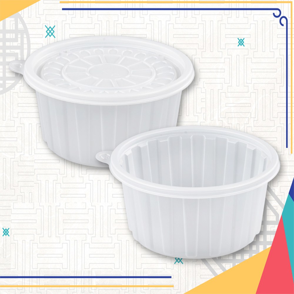 백만상회 [JH] 일회용 신형 158파이 삼계탕용기 중 반투명 400개세트[몸통+뚜껑] 106,000원