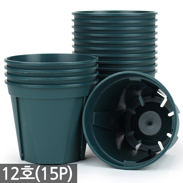 세인화분 원형 슬릿 10P 15P 화분 세트 - 슬릿분 플분 플라스틱 원형화분 모스그린 거실화분 인테리어 매장 야외 저가 8,480원