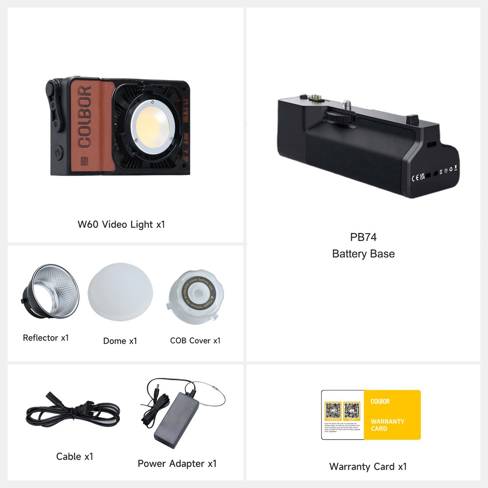 Colbor Wonder W100 RGB LED 비디오 라이트 배터리 전원 베이스 포켓 사진 필 촬영 브이로그 라이브 스트리밍 100W 315,300원