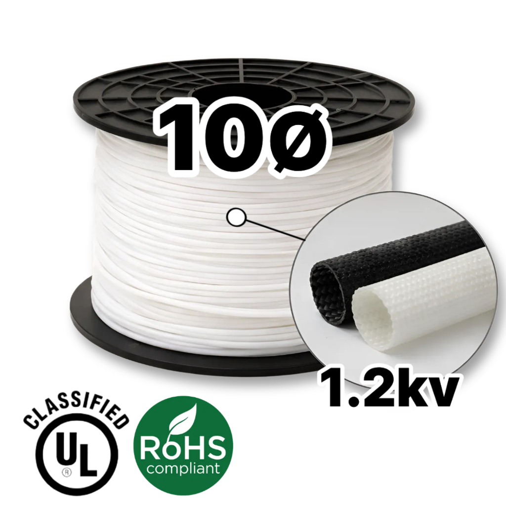 실리콘 글라스 튜브 (SGT) 1.2kv 절연튜브 10mm 200M, 1 180,000원