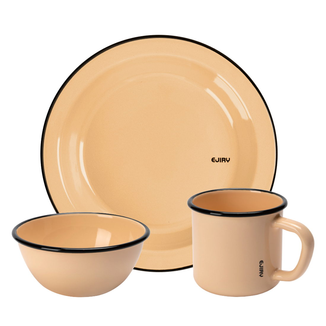 에지리 레모 플레이트 세트 E, 1세트, 머그컵 + 시리얼볼 + 플레이트, 탄베이지 84,000원
