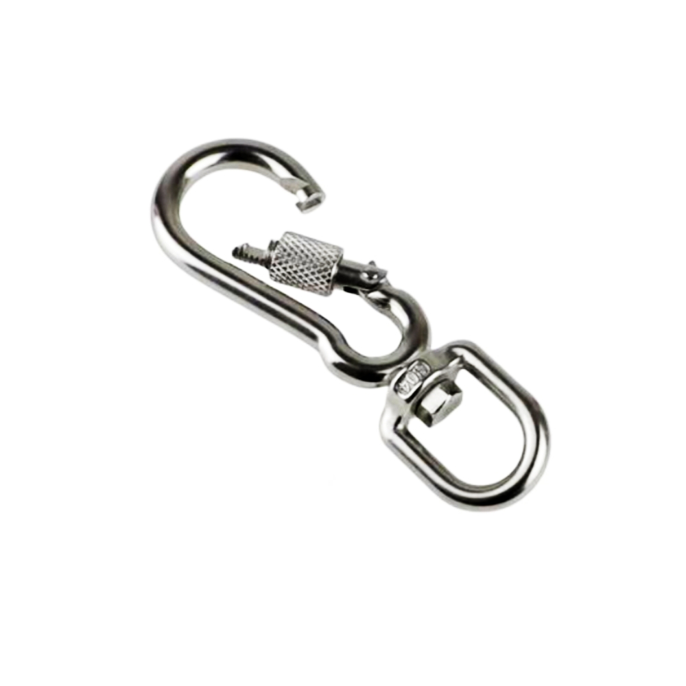 스텐 카라비너 360도 회전 개고리 스텐 후크 잠금 고리 7,500원