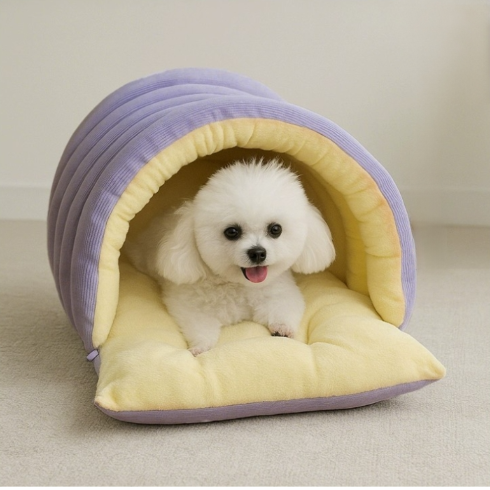 지금부터마켓 겨울 반려동물 반밀폐 침낭 숨숨집 30,000원