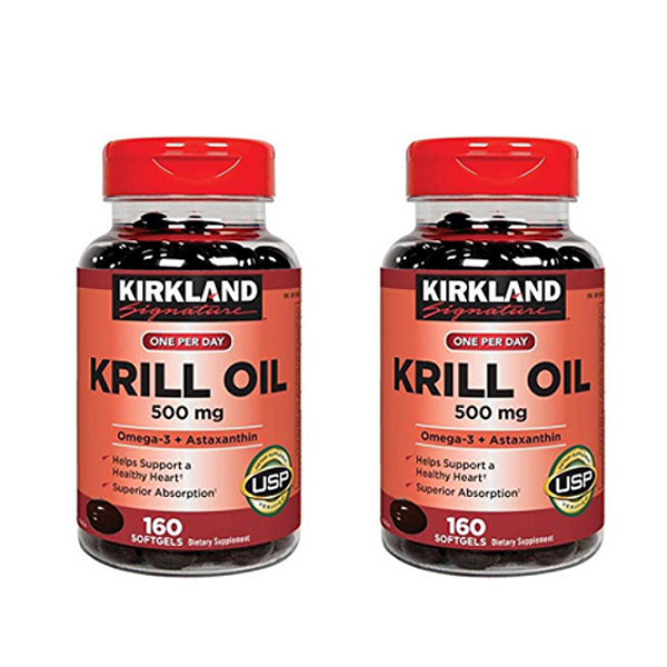 커클랜드 크릴오일 500MG 180정 2개 특가세일 (유통기한 2026년 2월) 81,700원