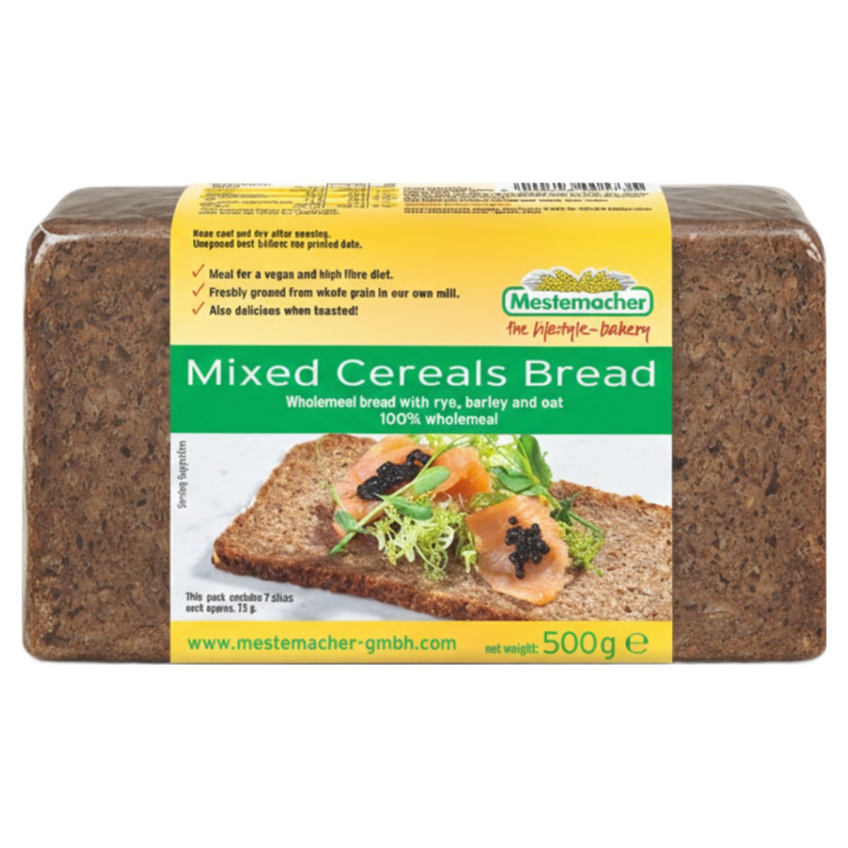 메스테마허 피트니스 시리얼 믹스 브레드(통호밀 37%), 1개, 500g 11,900원