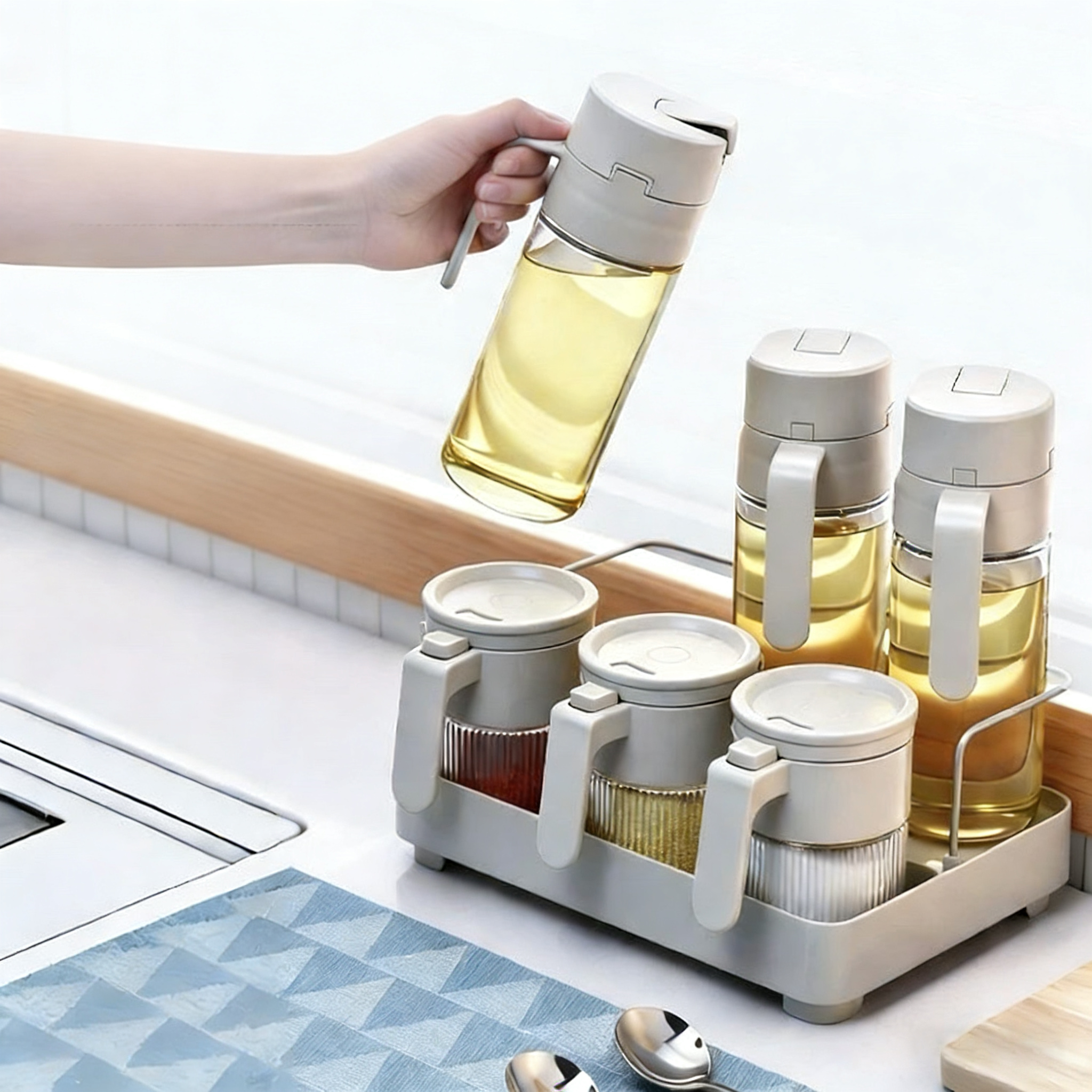 피라모니 오일병 밀폐양념통세트 7종세트 35,800원