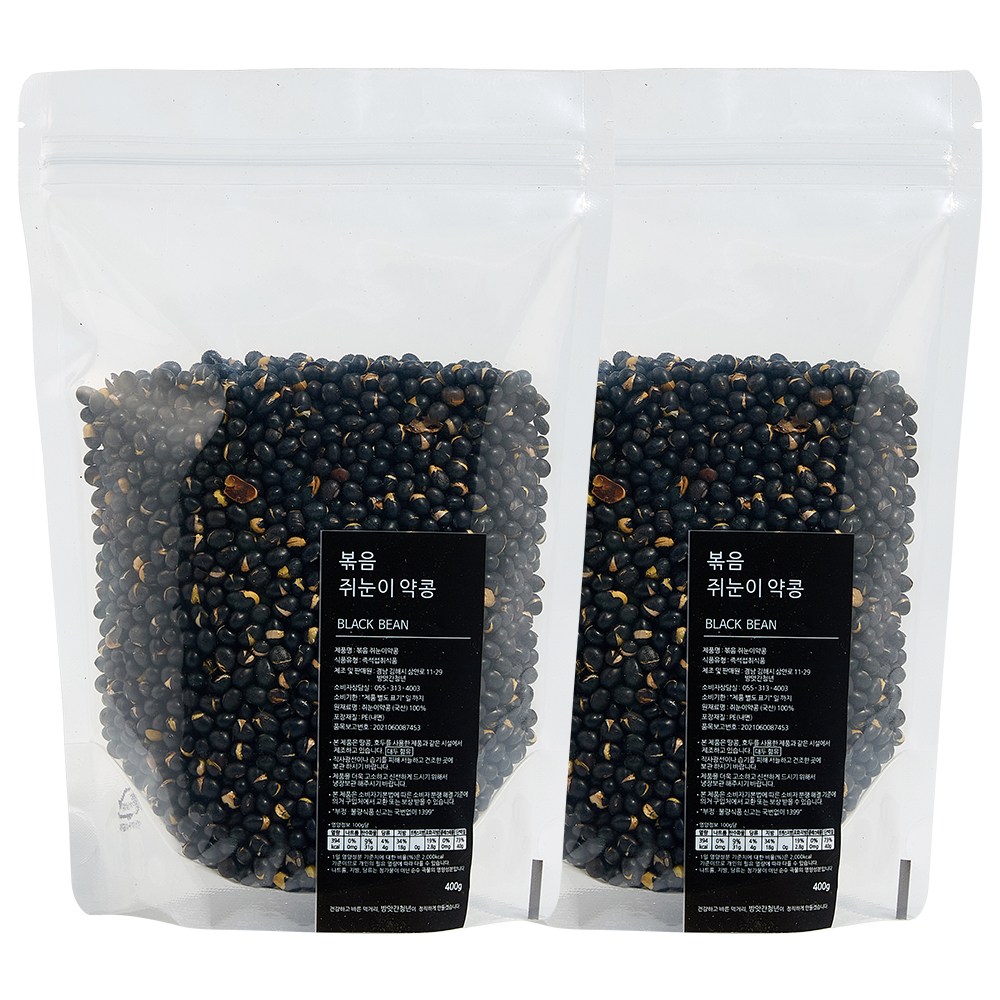 방앗간청년 볶음 쥐눈이약콩, 400g, 2개 27,800원
