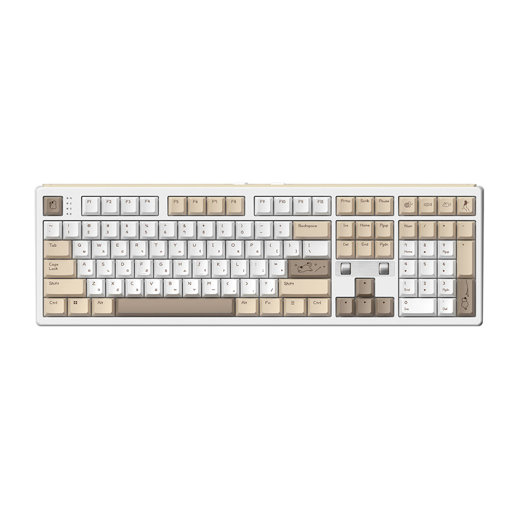 프리플로우 archon F1 PRO MAX ART 유무선 8K 게이밍 기계식 키보드 치즈냥, 에그스톤축 123,900원