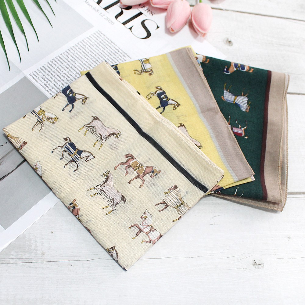 여성손수건 가제 면 쁘띠 목손수건 플라워 꽃무늬 3장 1세트 8,900원