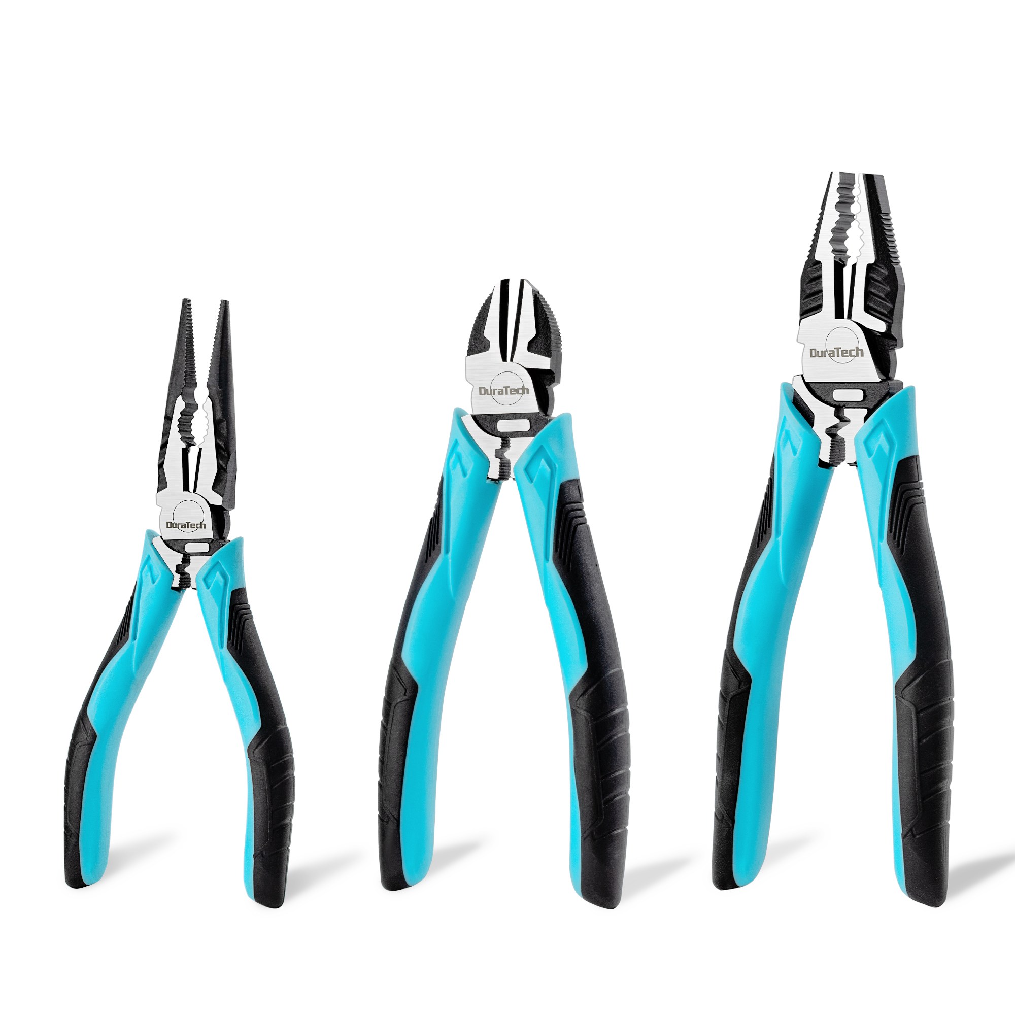 Duratech 3종 다기능 플라이어 (니퍼 + 펜치 + 롱노우즈) 세트, 1세트 18,500원