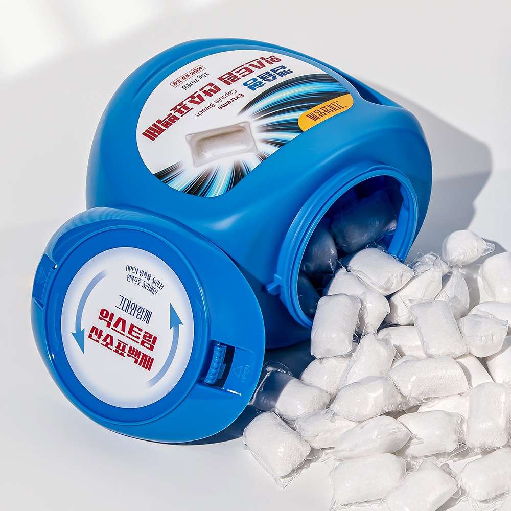 그대와함께 익스트림 캡슐형 산소표백제 과탄산소다 70개입, 1개, 1kg 13,700원