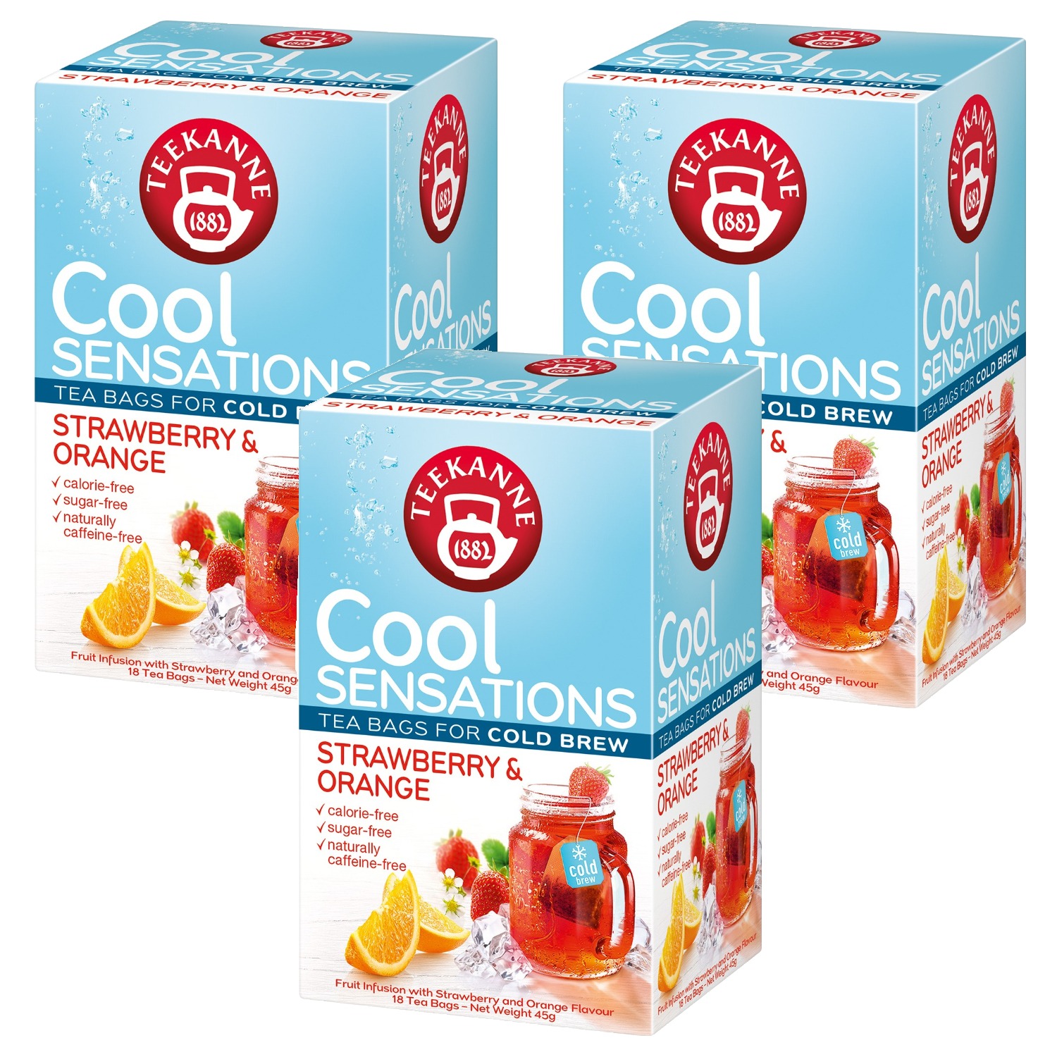 티칸 쿨 센세이션 스트로베리 앤 오렌지 아이스티, 2.5g, 18개입, 3개 21,780원