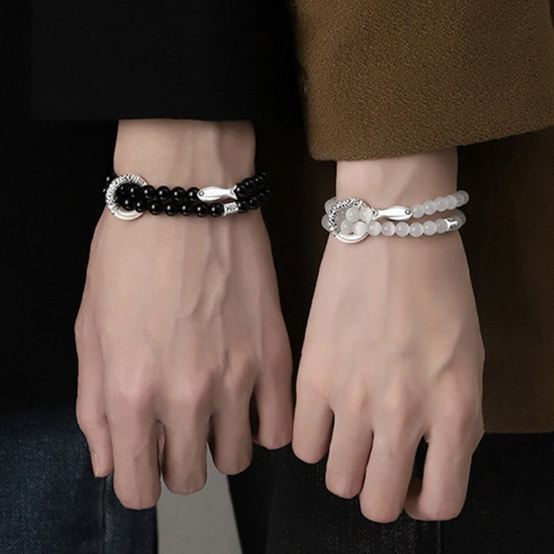 FANSYLI 1+1 커플 염주 팔찌 재물운 행운  우정 팔찌 남녀공용 팔찌 여자친구생일선물 Rt2512D23 10,050원