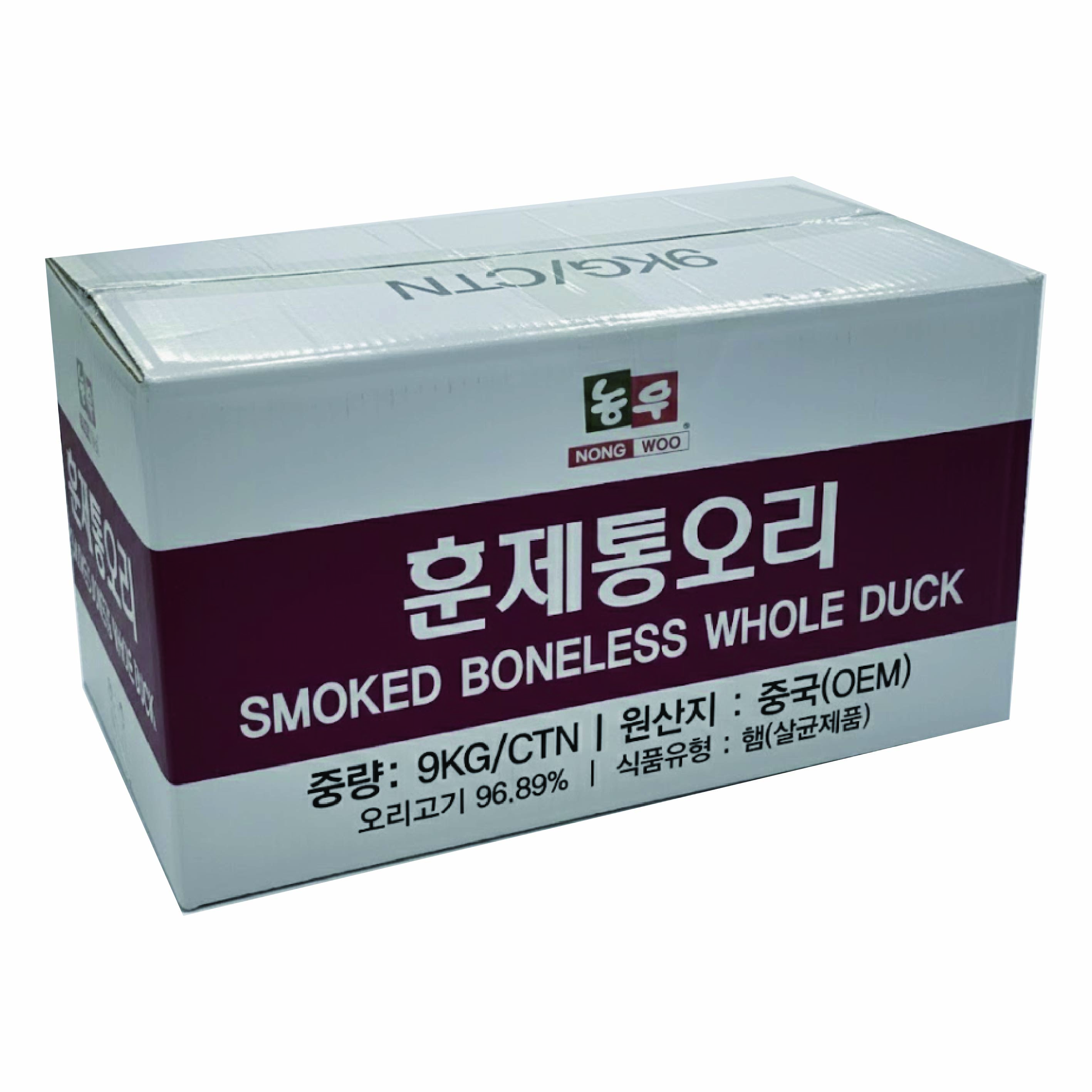 농우 훈제 통오리 9kg/BOX(통오리 9봉~10봉 내외) 중국산 업소용 86,800원