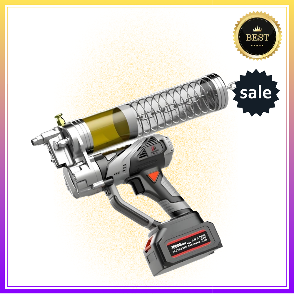 그라블루브 전문가추천 전동 구리스건 자동 구리스주입기 그리스 투명 충전식 무선 윤활유 카트리지 노즐 자동 말통, 배터리 3개 195,000원