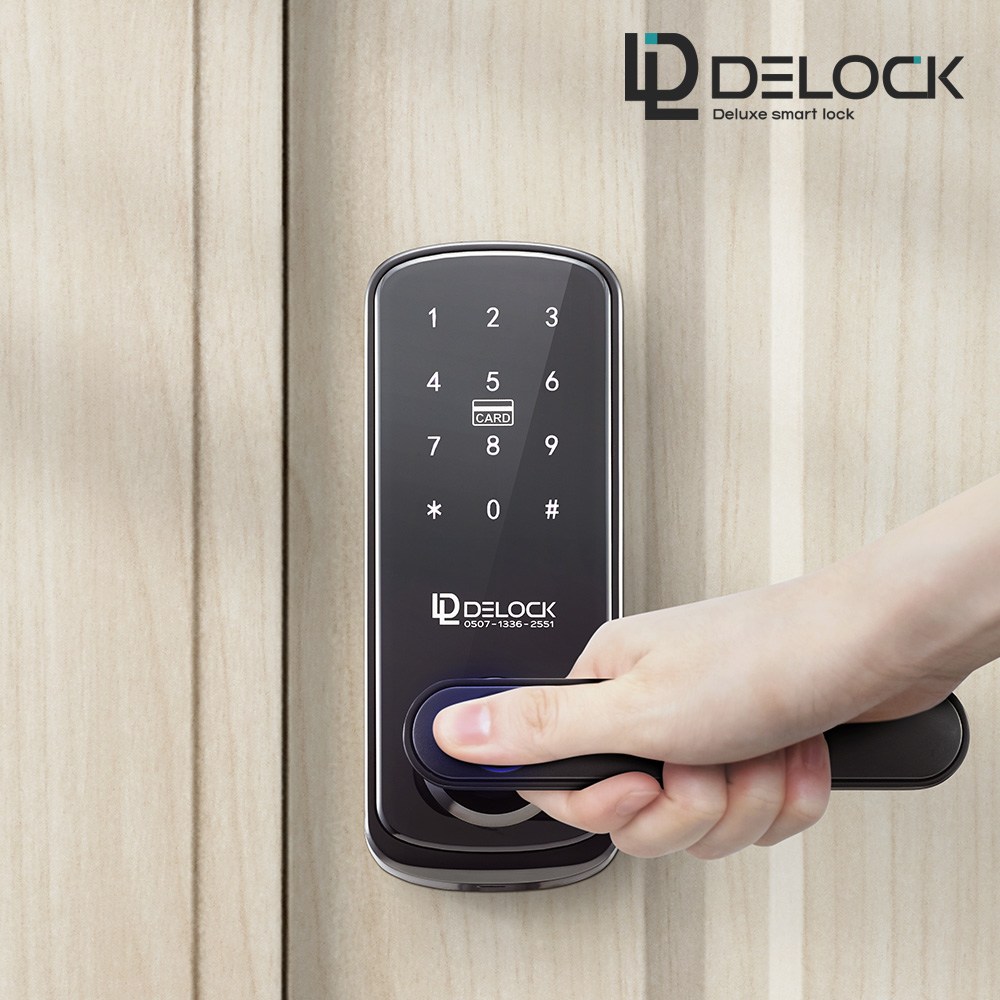 2025년 5월 신상품 딜락 지문인식 목문용 도어록 무타공 카드키2개+비상키2개+번호키 나무문 방문 판넬문 디지털도어락, 딜락 Y10, 고객직접설치 88,000원