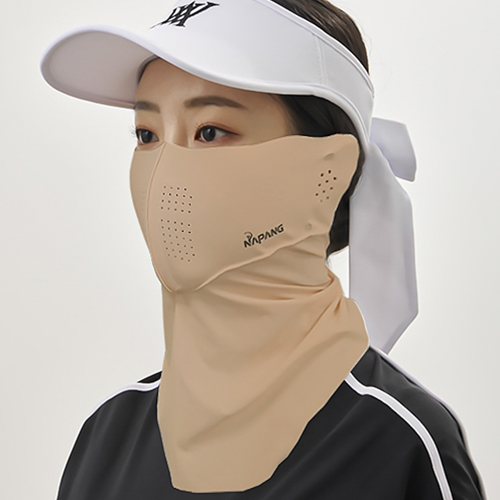 네이팡 귀덮개 넥타입 클로즈 UV 자외선차단 스포츠 골프 등산 낚시 자전거 야외활동 FACE 가드 마스크, 다크 스킨, 1개 25,890원