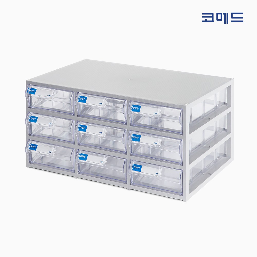 코메드 CMD-502멀티박스 9칸 투명서랍장 21,500원