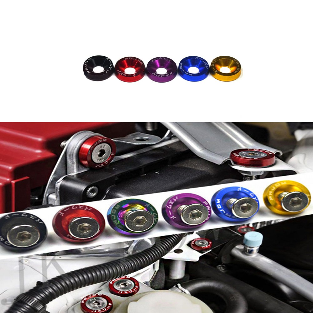 JDM 패션 볼트 자동차 바이크 튜닝 부품 나사 와셔M6 10pcs 카킹즈 9,900원
