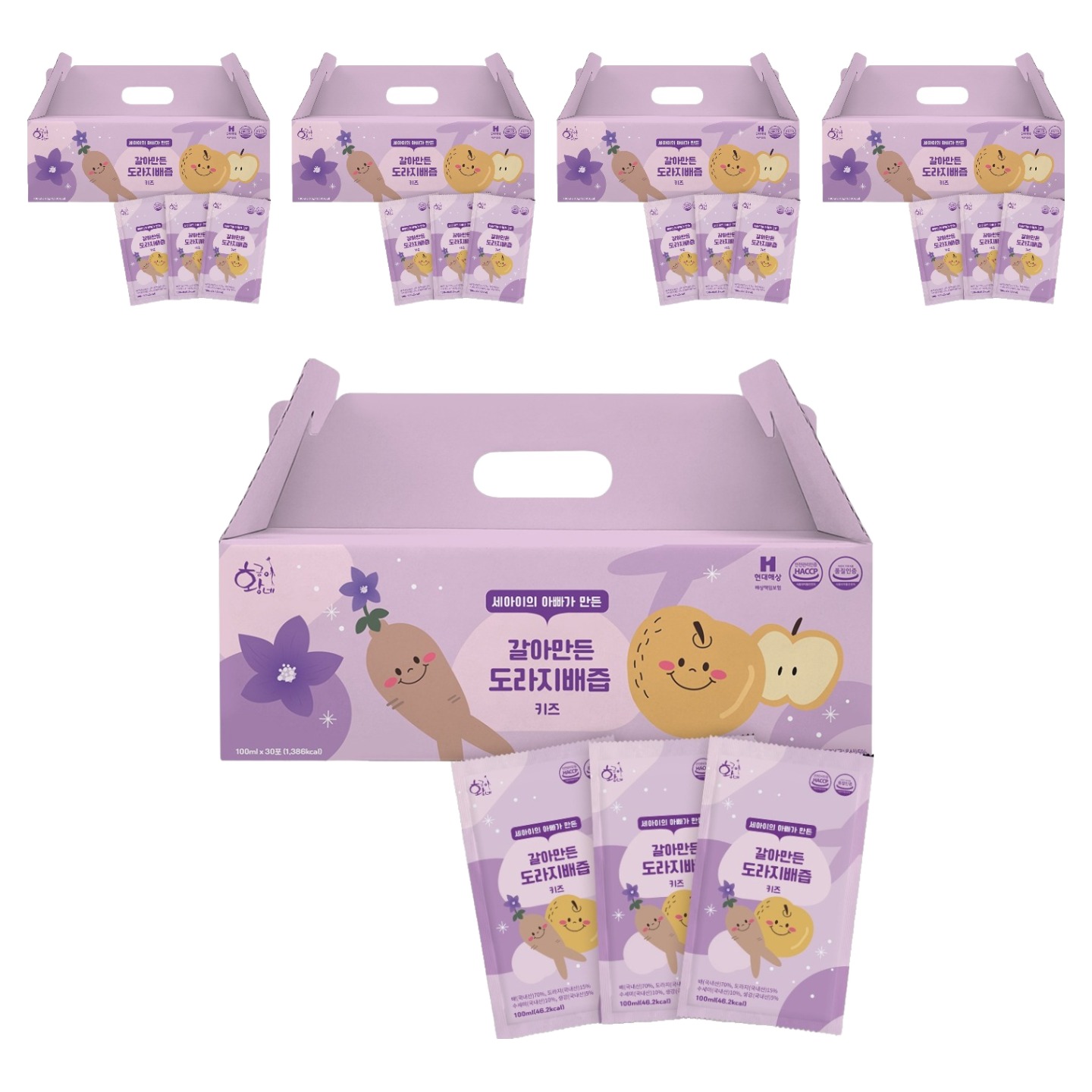 황금이네 국내산 아동용 갈아만든 도라지배즙 79,800원