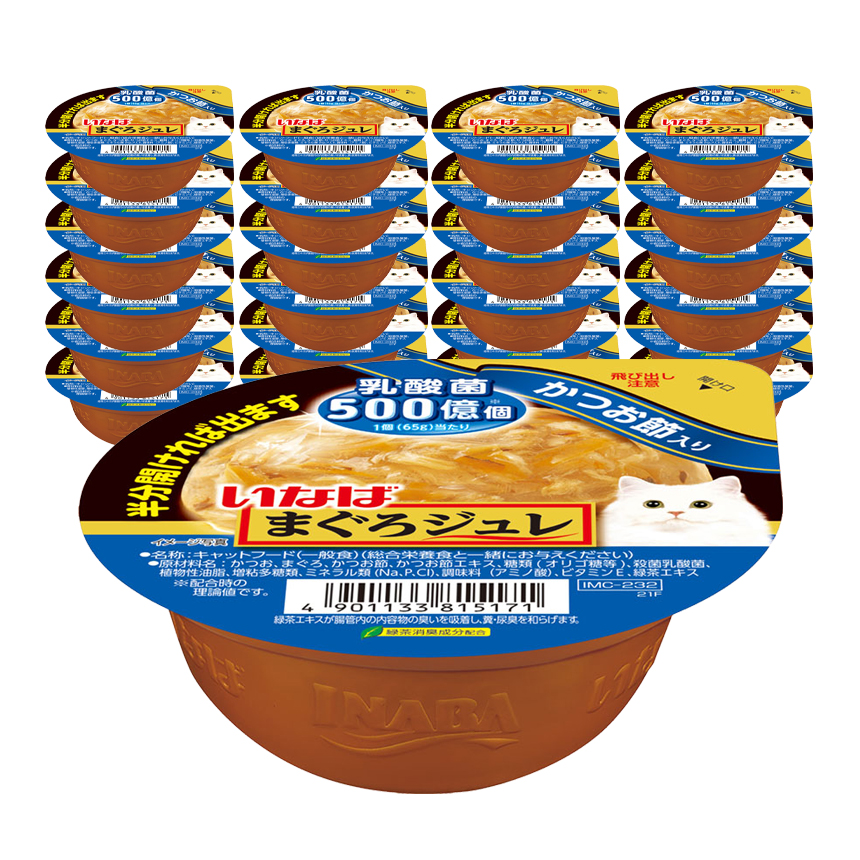 이나바 고양이 마구로쥬레 컵간식, 가다랑어포, 65g, 24개 30,850원