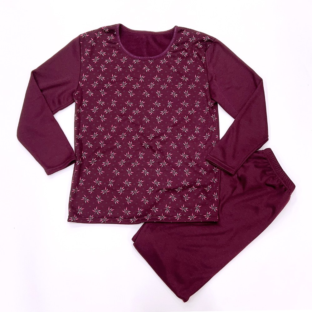 인유어스 여성 할머니 언더웨어 나염 양모내의 보온 상하세트 16,900원