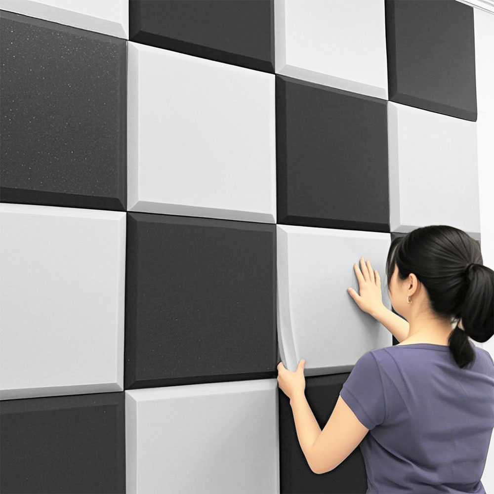 Fowod 고급형 300mm*300mm*50mm 방음스펀지 접착형 방음판 흡음재, 10개, 블랙 19,900원