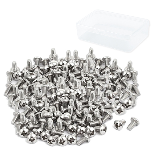 OON 탄소강 둥근머리 볼트 400p + 투명케이스 세트, 1세트, M3, 8mm 5,900원