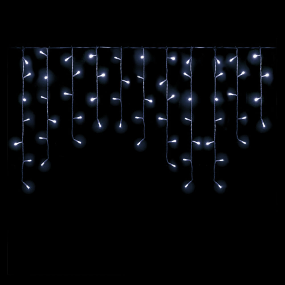 엘스토리몰 LED 고드름전구 2.1M 100구 5개 + 정류기 1개 크리스마스 트리 조명 전구, 투명선 백색 5개 + 정류기 1개, 1개 62,500원