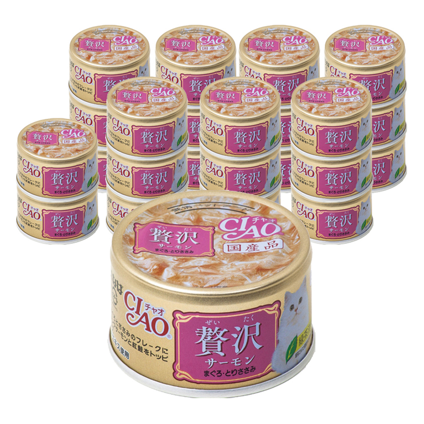 챠오츄르 이나바 고양이 제이타크캔, 연어&참치&닭가슴살 (A-143), 80g, 24개 41,200원