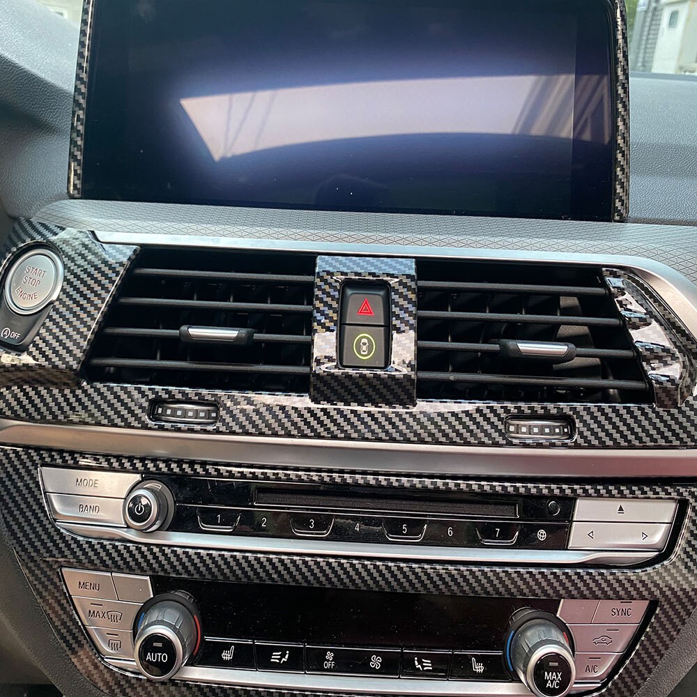 두두카 BMW X3 X4 G01 G02 악세사리 중앙 송풍구 카본 패널 몰딩 용품 18년이후 호환 32,000원