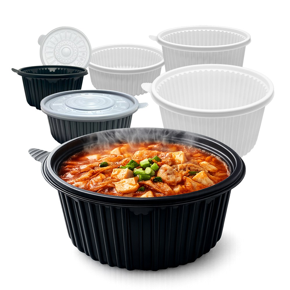 탕용기 225파이 200개입 백색 흑색 대 중 소 뚜껑 선택, 1개 27,100원