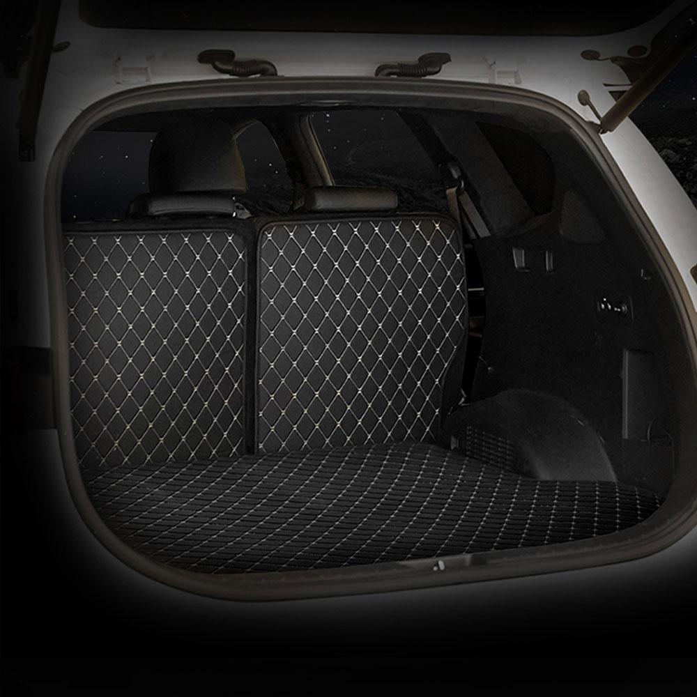 gaon 3D 퀼팅 가죽 트렁크매트 바닥 + 등받이 세트 일체형, 블랙베이지, 쉐보레 트레일블레이저 2020년1월~ 40,650원