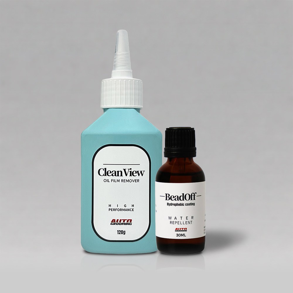 오토그루밍 클린뷰 유막제거제 + 비드오프 유리발수코팅제 세트, 1개 17,400원