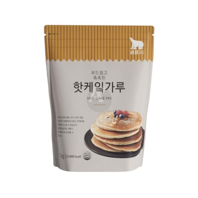 곰표 핫케익가루 1Kg 홈베이킹 팬케이크믹스 핫케 분말가루 와플반죽 제과제빵재료 베이킹재료 핫케이크, 1g, 1개 10,700원