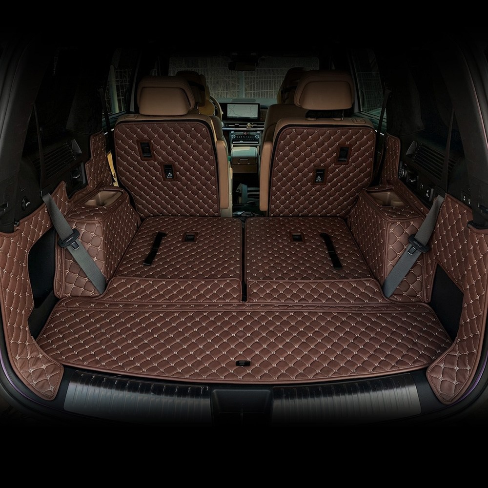 싼타페MX5 전용 컨셉토 3D 가죽 퀼팅 풀커버 사이드트렁크 매트 세트 (트렁크도어 미포함), 브라운 116,400원