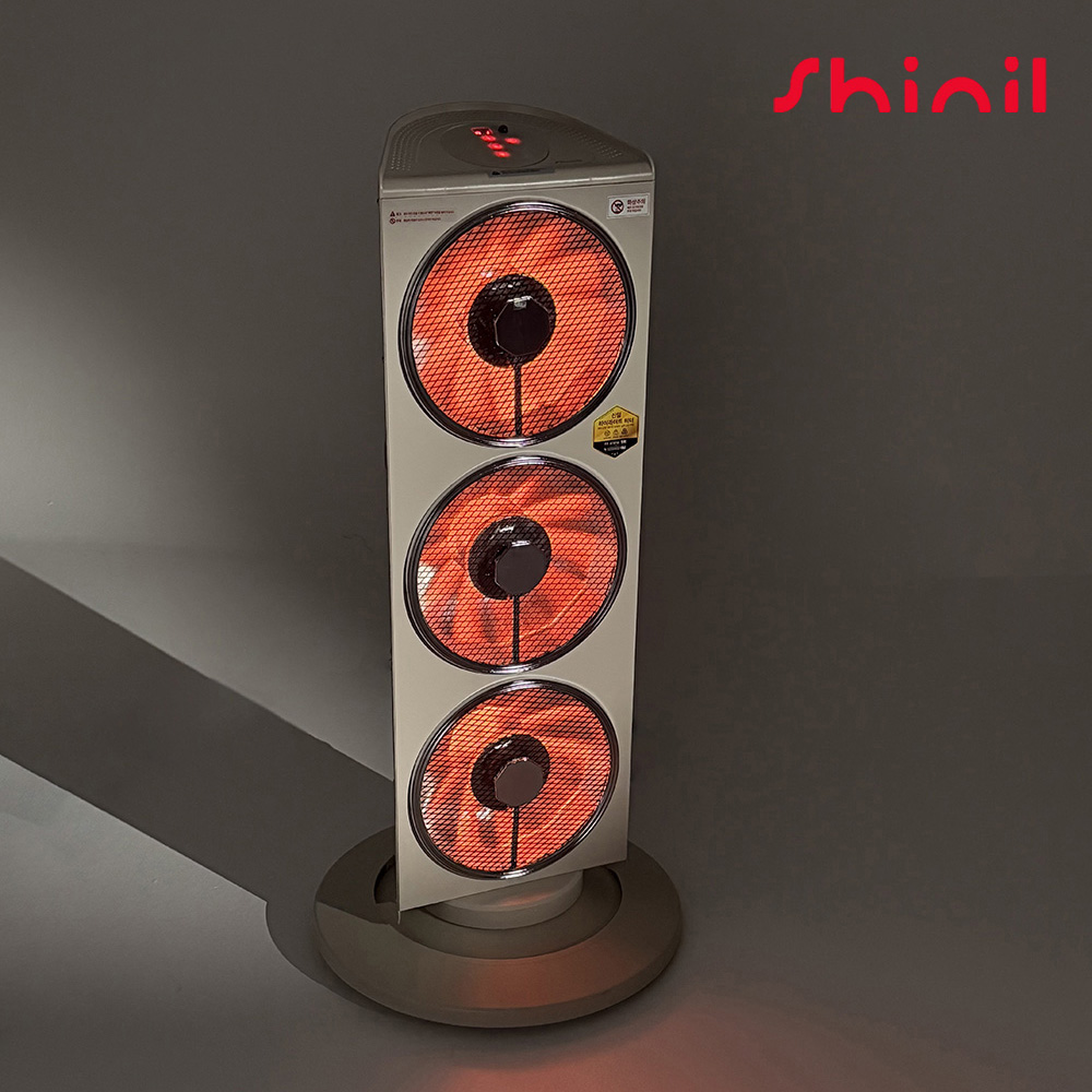 [25년형 최신형] 신일 전기히터 3구 전기난로 하이라이트 업소용 가정용 전기난로, 상세페이지 참조, 아이보리 278,100원