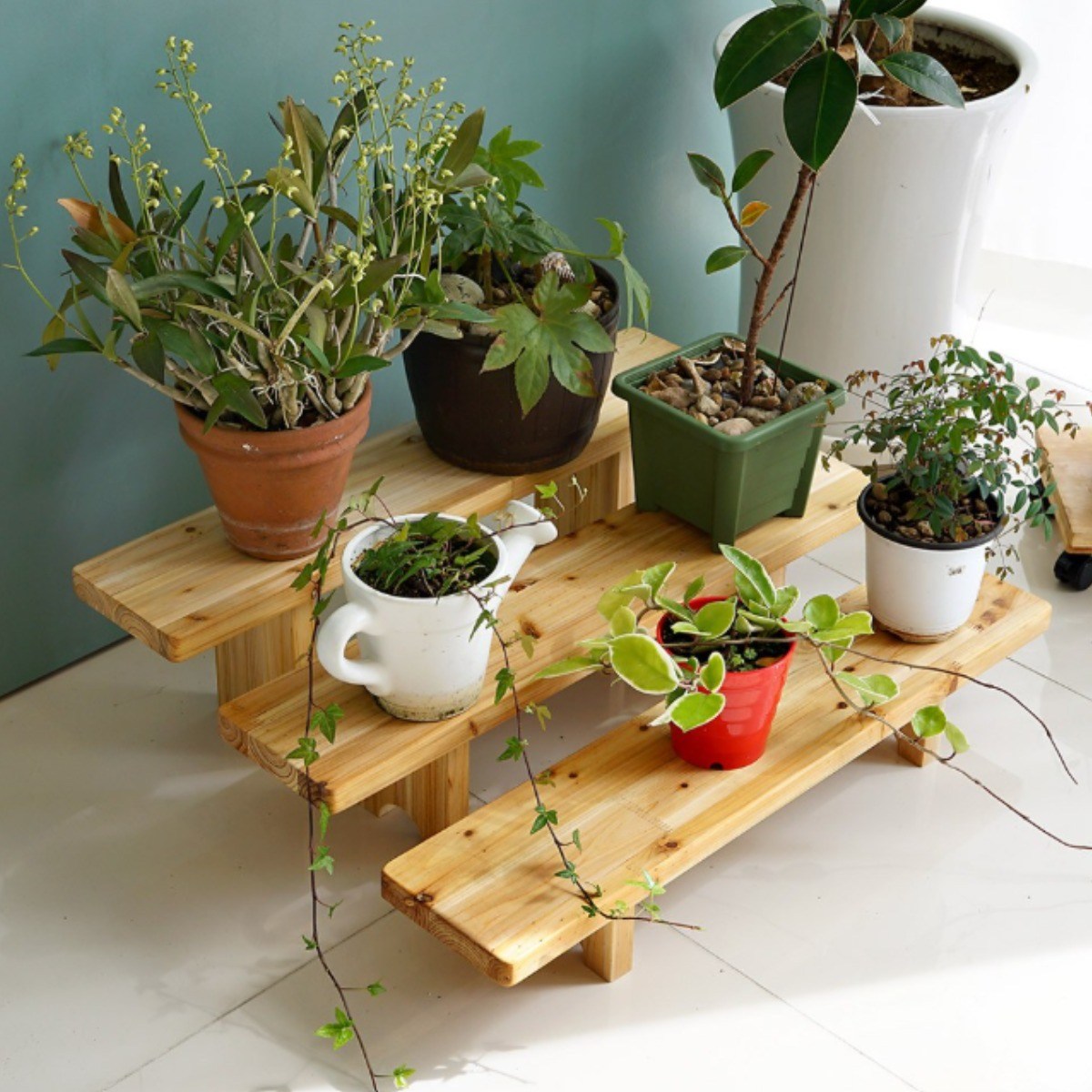 나무다움 원목 화분받침대 800mm 화분정리대 화분진열대 인테리어 화분선반 화분받침 25,800원