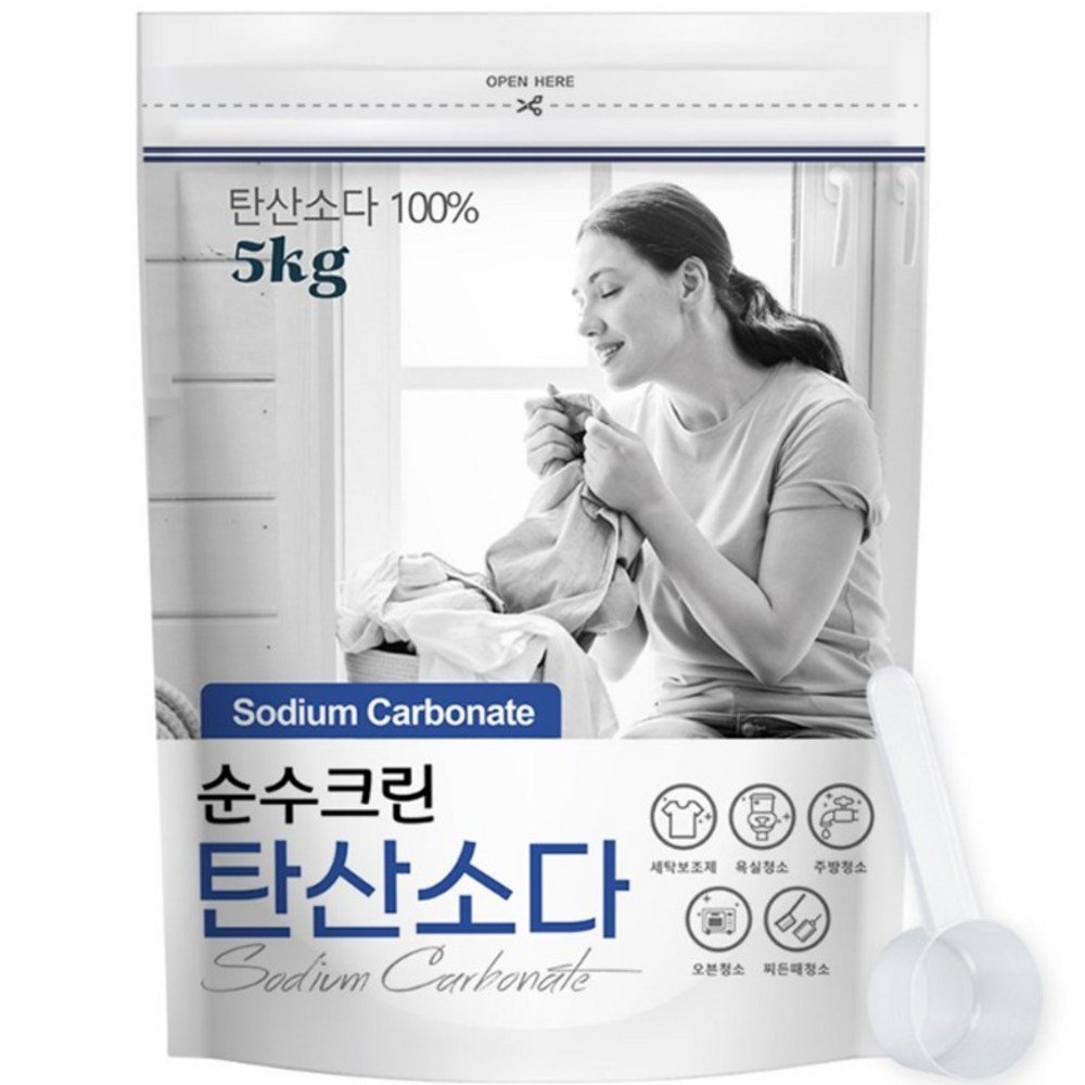 순수크린 워싱소다 탄산소다 초강력 세탁보조제 대용량 탈취 세탁세제 세탁소용 전문가용 49,210원