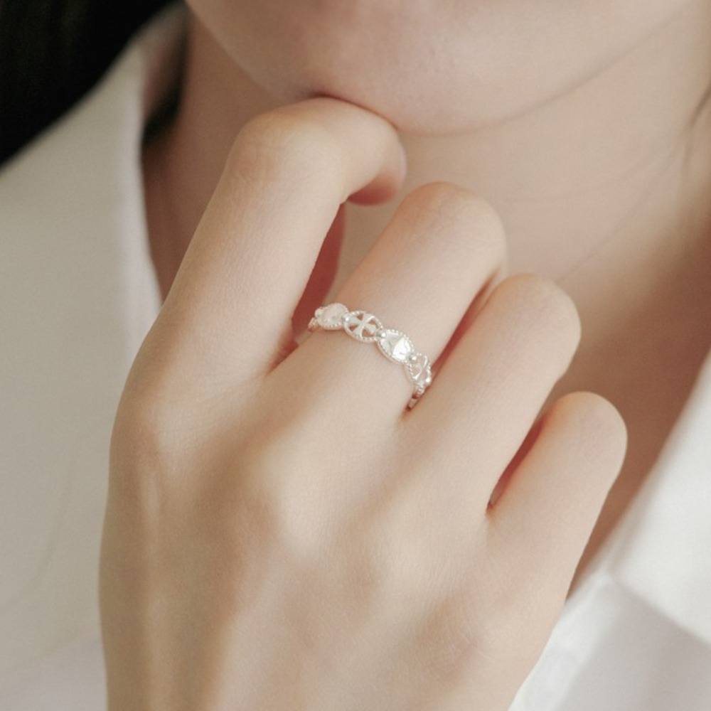 실버925 순은 카톨릭 볼드 캐주얼 묵주반지 십자가 크로스 38,900원