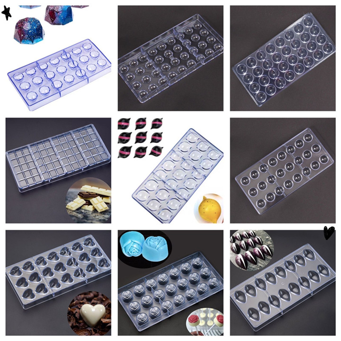 초콜릿 몰드 원형 베이킹틀 별 다이아몬드 쿠키틀 21구 하트 모양틀 23,500원