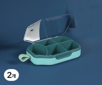 구디파이 휴대용 5칸 데일리 약통 케이스 그린, 2개 10,200원